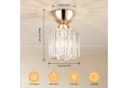 BlingBin Kristall Deckenleuchte Modern Gold E27 Bild 5