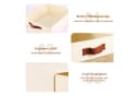 BlingBin Aufbewahrungskorb 3er Pack Beige Ausziehbar Bild 4