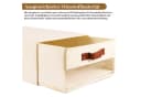 BlingBin Aufbewahrungskorb 3er Pack Beige Ausziehbar Bild 5