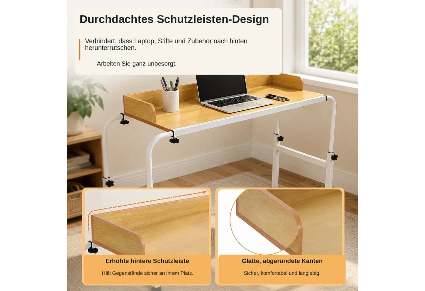 BlingBin Wangentisch Höhen- & Breitenverstellbar mit Rollen - Bild 5
