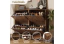 BlingBin Schuhschrank Schuhregal Schuhkipper Schuhkommode Walnussholz Bild 5