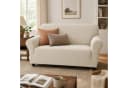 BlingBin Sofabezug Stretch 2/3 Sitzer Rutschfest Kratzfest Beige Bild 3