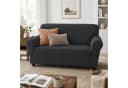 BlingBin Sofabezug Stretch Grau 2/3 Sitzer Rutschfest Bild 3