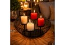 BlingBin Kerzenhalter Adventskranz Schwarz Metall Modern Bild 1
