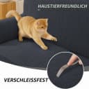 LEMLIT Sofabezug Grau Stretch & rutschfest für 2-/3-Sitzer Bild 4