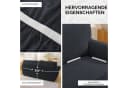 LEMLIT Sofabezug Grau Stretch & rutschfest für 2-/3-Sitzer Bild 5