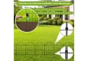 LEMLIT Gartenzaun 10 Stück Schwarz Metall Dekorativer Steckzaun Bild 4