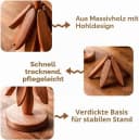 LEMLIT Topfuntersetzer Buchenholz Weihnachtsbaum-Motiv Braun Bild 1
