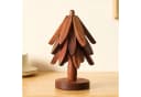 LEMLIT Topfuntersetzer Buchenholz Weihnachtsbaum-Motiv Braun Bild 3