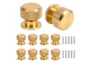LEMLIT Möbelknopf 10er-Pack Gold Aluminium Bild 2
