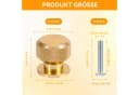 LEMLIT Möbelknopf 10er-Pack Gold Aluminium Bild 3