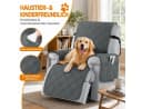 BlingBin Sesselschoner Grau Rutschfest Wasserdicht mit Taschen Bild 4