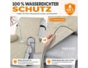LEMLIT Sesselschoner Wasserdicht mit Seitentaschen Anti-Rutsch Bild 3