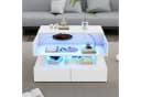 BlingBin Couchtisch Hochglanz mit LED-Beleuchtung und Stauraum Bild 1