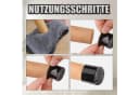 BlingBin 48 Stück Stuhlbeinkappen Rund 15-18 mm Silikon Schwarz Bild 5