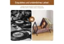 BlingBin Plattenständer Schallplatten Aufbewahrung 80 LPs Vinyl Regal Braun Bild 5