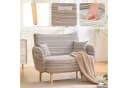 BlingBin 2-Sitzer Polstersofa mit Armlehne, Doppelsofa mit 2 Kissen, Zweisitzer-Sofa, modernes Sofa, für Schlafzimmer, Zimmer, Wohnungen Bild 3