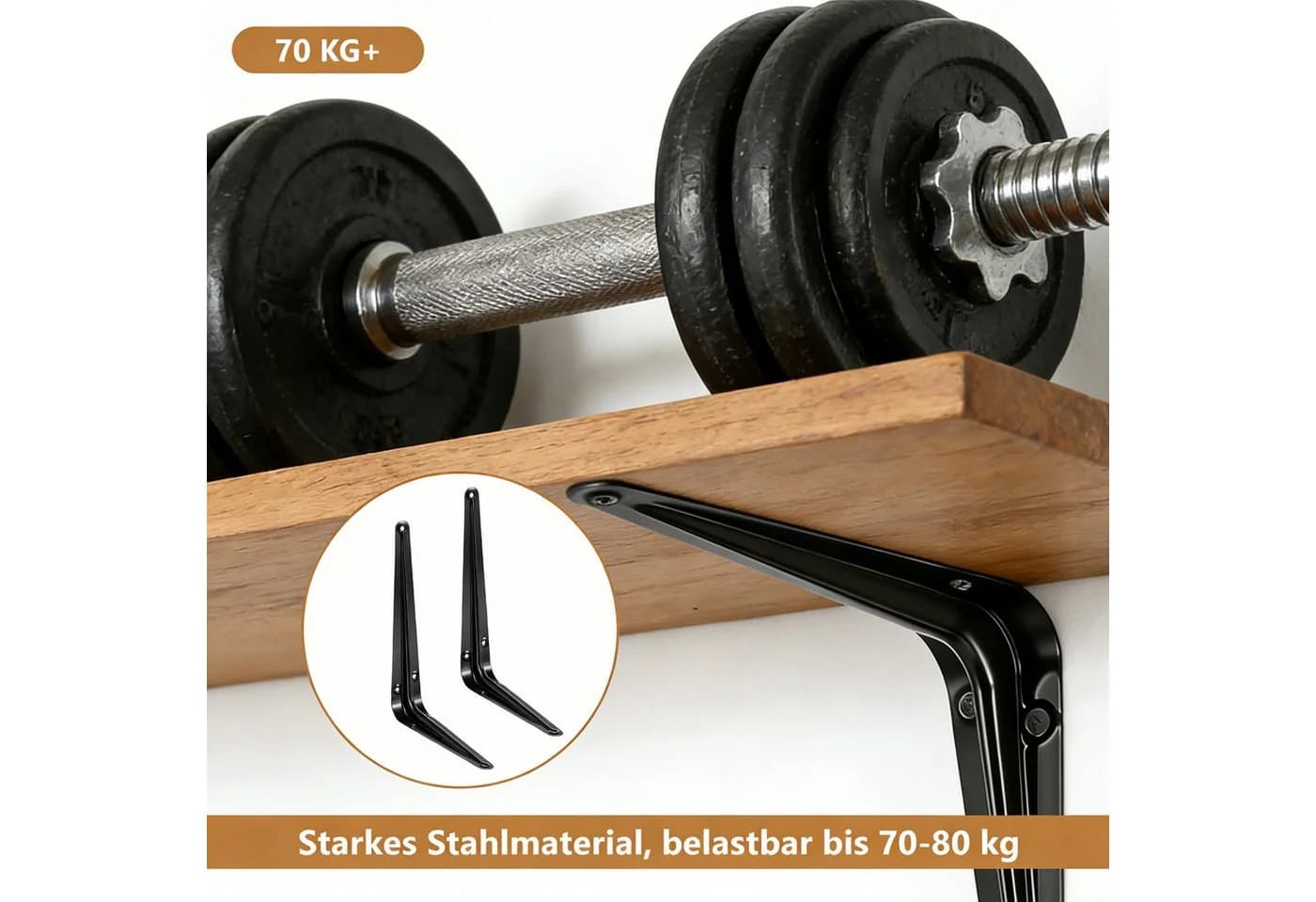 BlingBin Wandregalhalter Schwerlast Metall Schwarz 10-tlg. - Bild 5