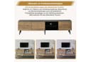 BlingBin TV Lowboard 180 cm mit Fischgrätenfront Schwarz Bild 5