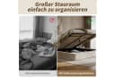 BlingBin Polsterbett 160x200 Beige mit Lattenrost und hydraulischem Stausystem Bild 4