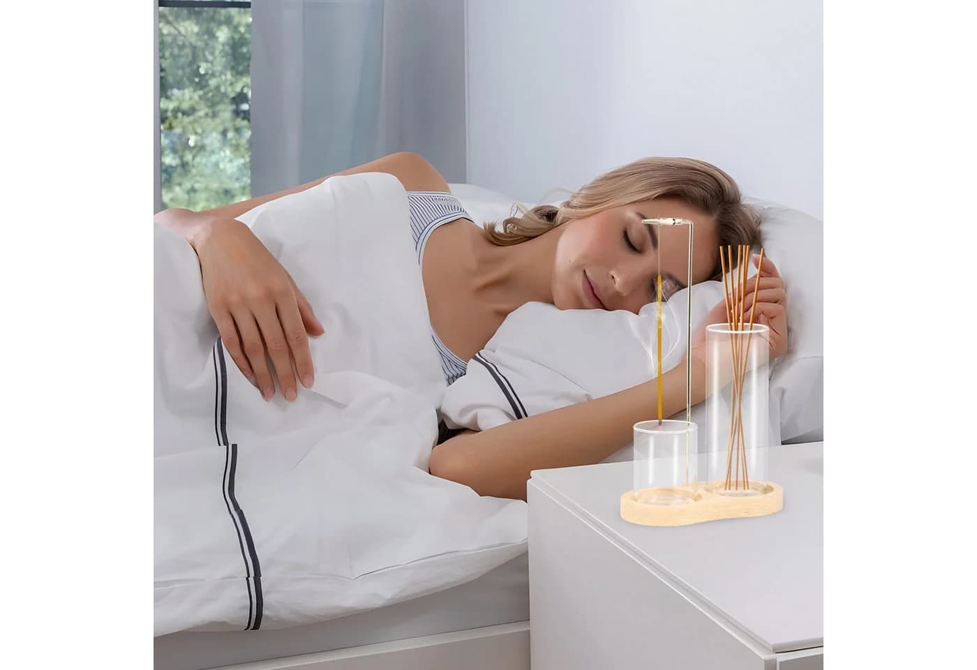 BlingBin Räucherstäbchen-Halter mit abnehmbarem Glas-Aschefänger - Bild 5
