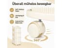 BlingBin Rollwagen 4 Schubladen mit Lochplatte, Haken & Rollen Bild 5