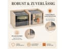 BlingBin CD-Regal 2 Ebenen Holz Acryl Transparent Bild 5