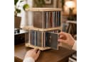 BlingBin Drehbares CD-Regal 2 Ebenen Holz Acryl Bild 1