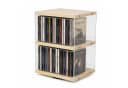 BlingBin Drehbares CD-Regal 2 Ebenen Holz Acryl Bild 2