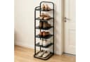 BlingBin Schuhregal 6 Ebenen Schwarz Metall Bild 1