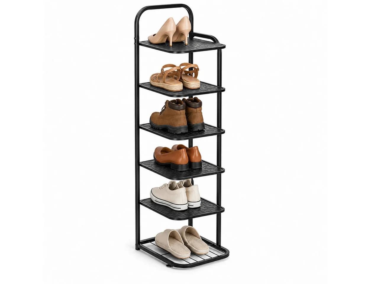 BlingBin Schuhregal 6 Ebenen Schwarz Metall - Bild 2
