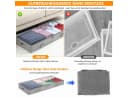BlingBin Unterbettkommode 4er-Set Grau mit transparentem Deckel Bild 5