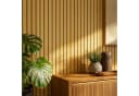 BlingBin Selbstklebendes 3D Wandpaneel Gold Holzoptik Bild 1