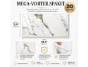LEMLIT Selbstklebende Wandpaneele Marmoroptik Grau 60x30cm Bild 3
