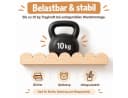 LEMLIT Wandregal 3er-Set Kinderregal Kiefernholz mit 6 Haken Bild 5