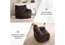 BlingBin Sitzsack Loungesessel Cord Braun Memory-Schaum Bild 5