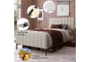 BlingBin Polsterbett 90x200 cm mit Lattenrost & verstellbarem Kopfteil Bild 4
