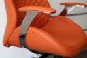 Steelboxx Bürodrehstuhl Pantera Low mit Armlehnen Kunstleder Orange Bild 1