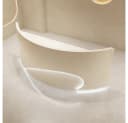Muxing Empfangstheke Kassentheke mit LED Tresen Gewerbe Weiß/Beige Bild 1