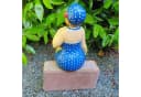 Aspinaworld Gartenfigur Badenixe blau 32 cm Bild 4