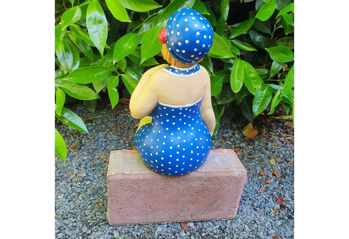 Aspinaworld Gartenfigur Badenixe blau 32 cm - Bild 4