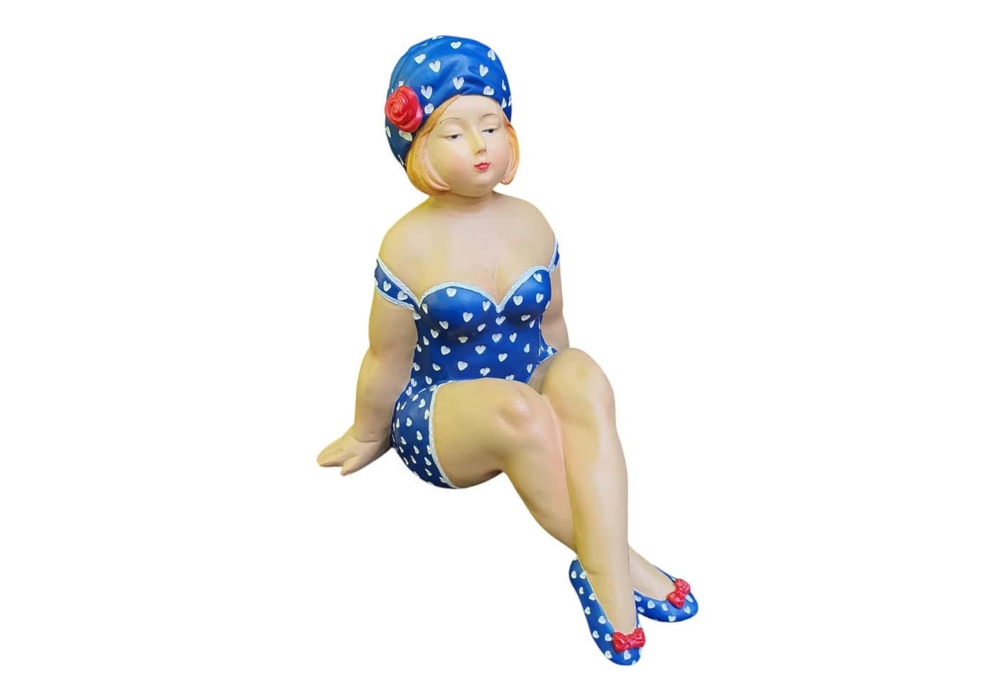 Aspinaworld Gartenfigur Badenixe Blau Kunstharz - Bild 2