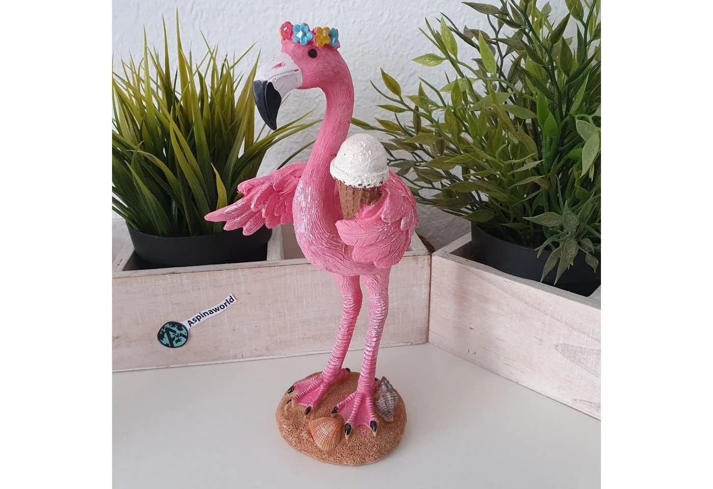 Aspinaworld Flamingo Dekofigur 2er Set 22 cm - Bild 3