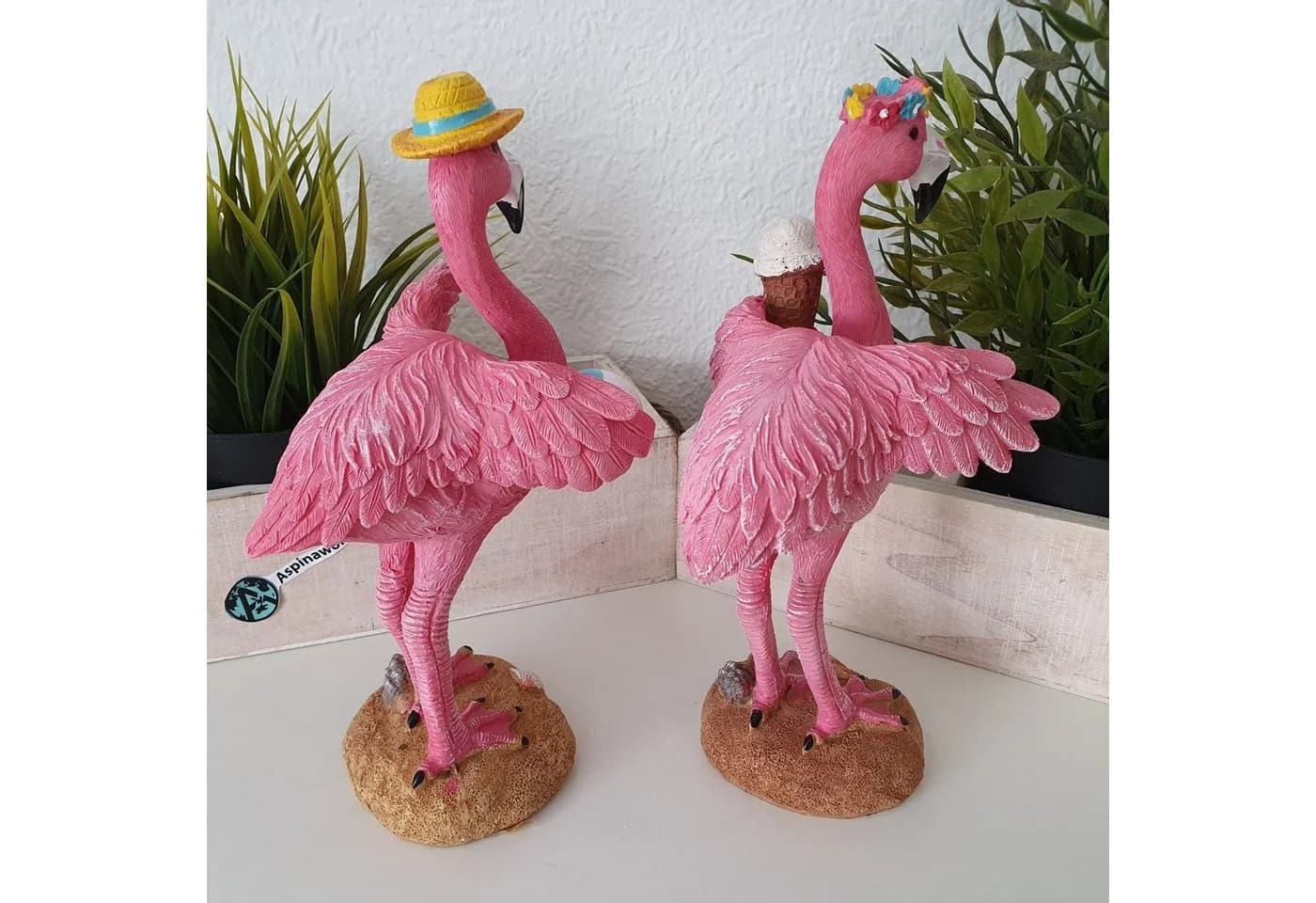 Aspinaworld Flamingo Dekofigur 2er Set 22 cm - Bild 5