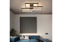 ZMH LED Deckenleuchte dimmbar mit Fernbedienung 63W Schwarz Bild 3