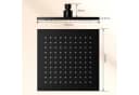 Oihpaw Regenduschkopf 200mm Edelstahl Schwarz/Gold 360° verstellbar Bild 1