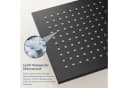 Oihpaw Regenduschkopf 200mm Edelstahl Schwarz/Gold 360° verstellbar Bild 5