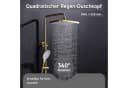 Oihpaw Duschsystem 4in1 Thermostat Regendusche Gebürstetes Gold Bild 3