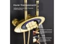 Oihpaw Duschsystem 4in1 Thermostat Regendusche Gebürstetes Gold Bild 4