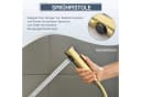 Oihpaw Duschsystem mit Thermostat und Digitalanzeige Gold/Schwarz Bild 5